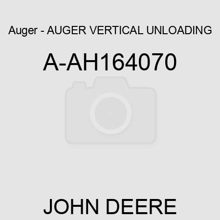 Auger - AUGER, VERTICAL UNLOADING A-AH164070