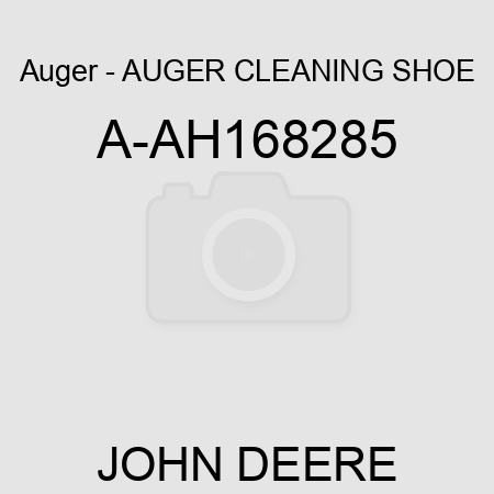 Auger - AUGER, CLEANING SHOE A-AH168285