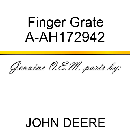 Finger Grate A-AH172942