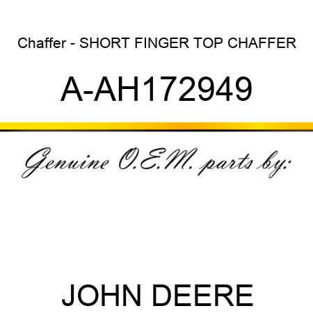 Chaffer - SHORT FINGER TOP CHAFFER A-AH172949