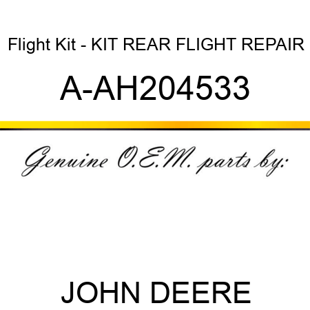 Flight Kit - KIT, REAR FLIGHT REPAIR A-AH204533