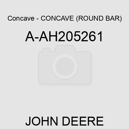 Concave - CONCAVE (ROUND BAR) A-AH205261