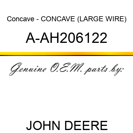 Concave - CONCAVE (LARGE WIRE) A-AH206122