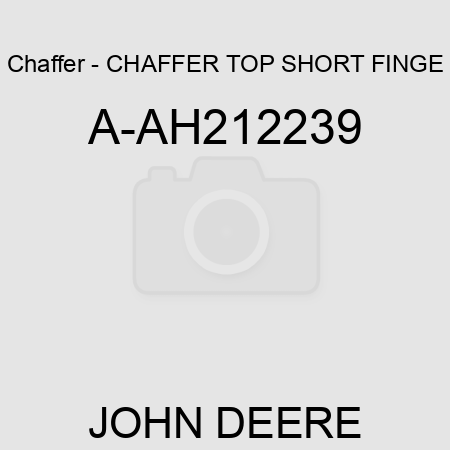 Chaffer - CHAFFER, TOP SHORT FINGE A-AH212239