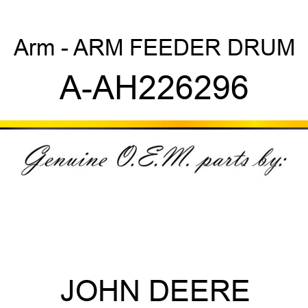 Arm - ARM, FEEDER DRUM A-AH226296