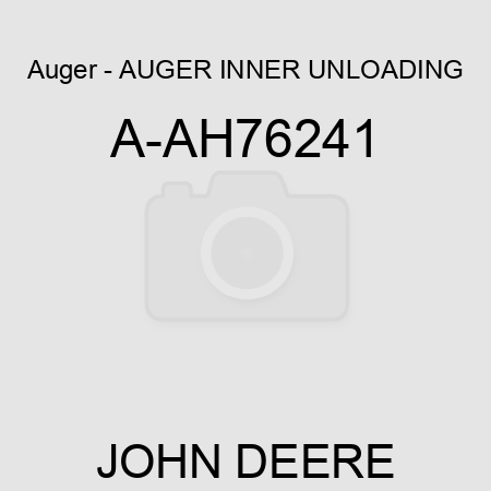 Auger - AUGER, INNER UNLOADING A-AH76241