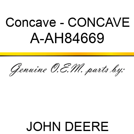 Concave - CONCAVE A-AH84669