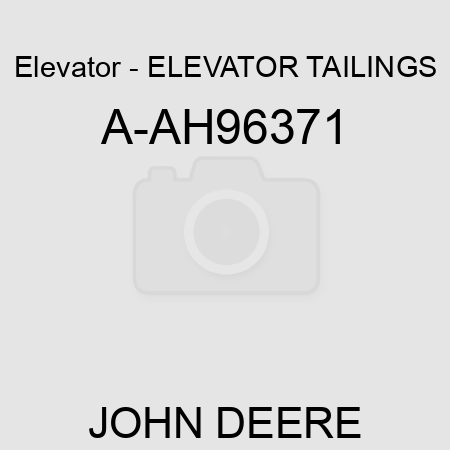 Elevator - ELEVATOR, TAILINGS A-AH96371