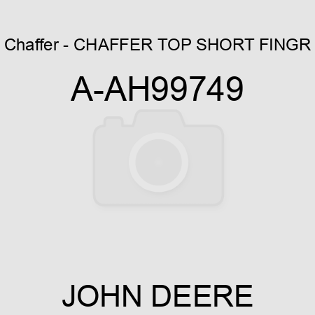 Chaffer - CHAFFER, TOP SHORT FINGR A-AH99749