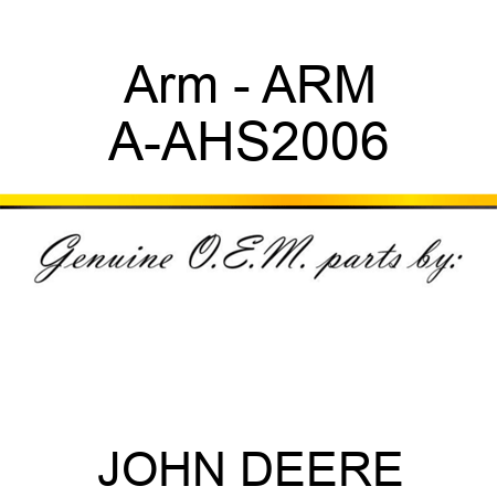 Arm - ARM A-AHS2006