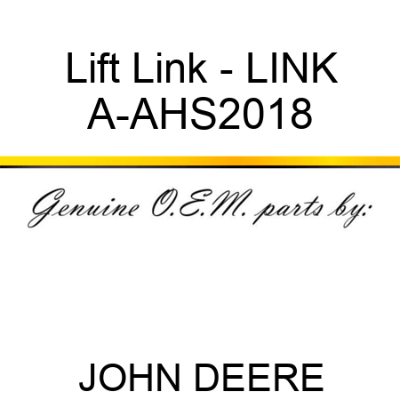 Lift Link - LINK A-AHS2018