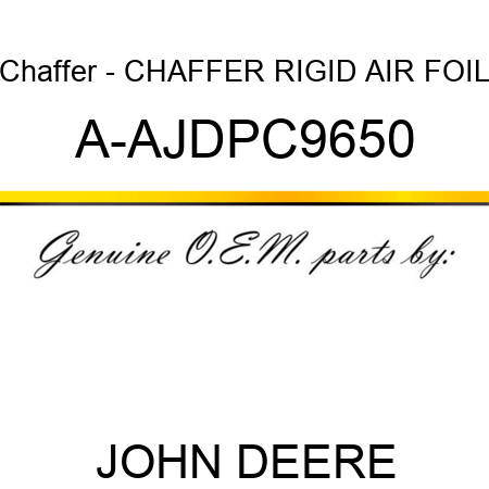 Chaffer - CHAFFER, RIGID AIR FOIL A-AJDPC9650
