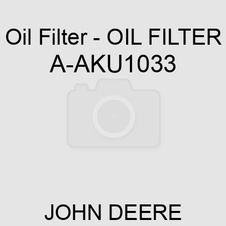 Oil Filter - OIL FILTER A-AKU1033