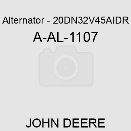 Alternator - 20DN,32V,45A,I,DR A-AL-1107