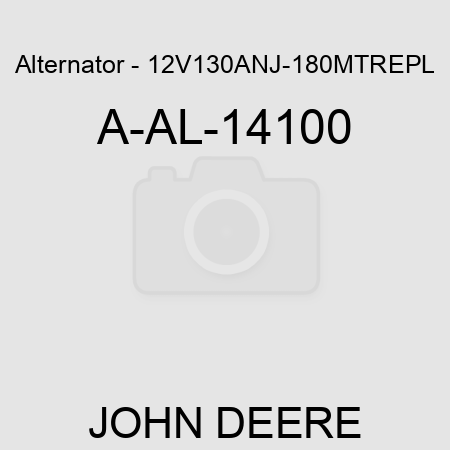 Alternator - 12V,130A,N,J-180MT,REPL A-AL-14100