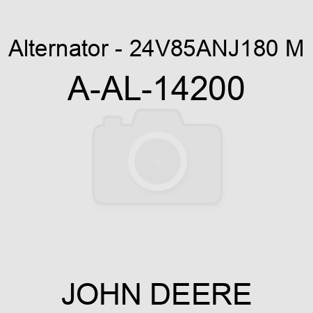 Alternator - 24V,85A,N,J180 M A-AL-14200