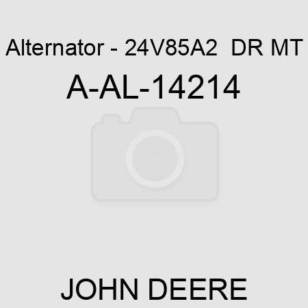Alternator - 24V,85A,2  DR MT A-AL-14214