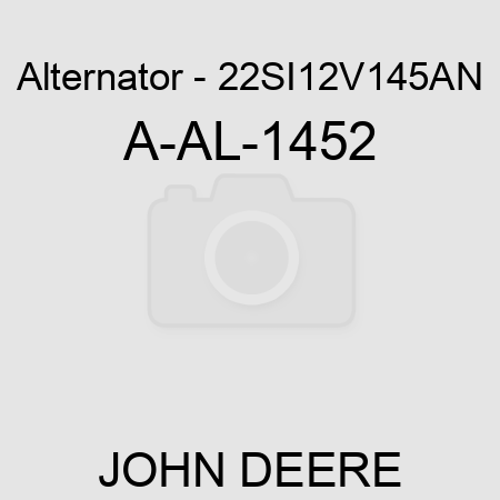Alternator - 22SI,12V,145A,N A-AL-1452