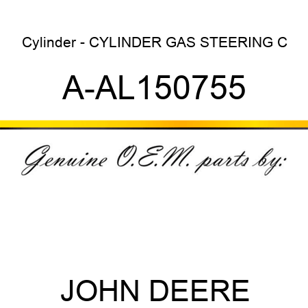 Cylinder - CYLINDER, GAS STEERING C A-AL150755