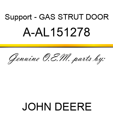 Support - GAS STRUT, DOOR A-AL151278