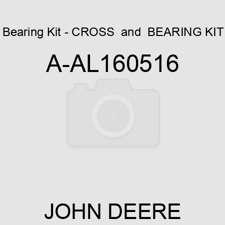 Bearing Kit - CROSS & BEARING KIT A-AL160516
