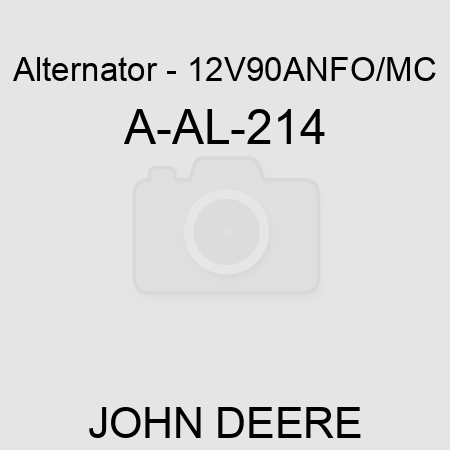 Alternator - 12V,90A,N,FO/MC A-AL-214