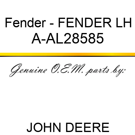 Fender - FENDER, LH A-AL28585