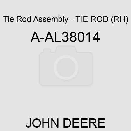 Tie Rod Assembly - TIE ROD (RH) A-AL38014