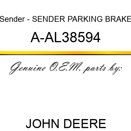 Sender - SENDER PARKING BRAKE A-AL38594