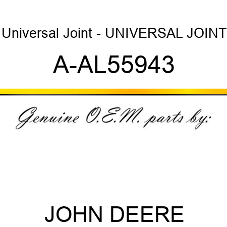 Universal Joint - UNIVERSAL JOINT A-AL55943