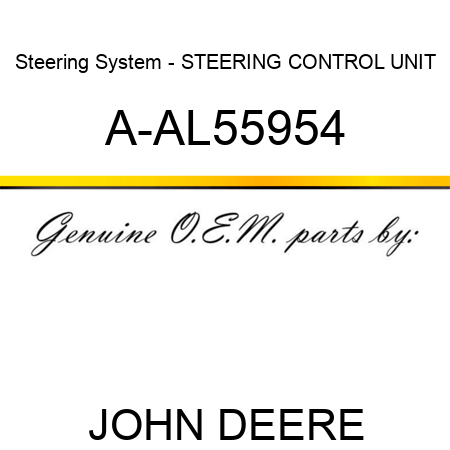 Steering System - STEERING CONTROL UNIT A-AL55954