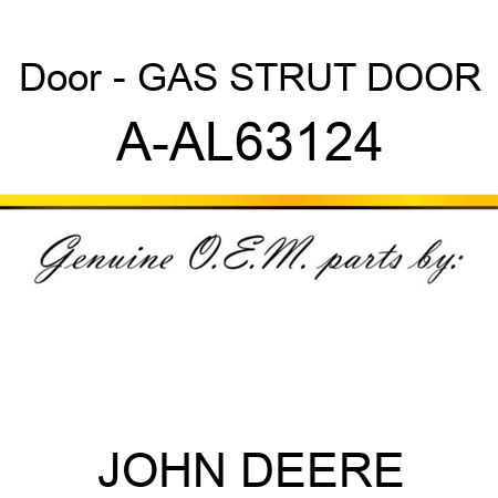 Door - GAS STRUT, DOOR A-AL63124