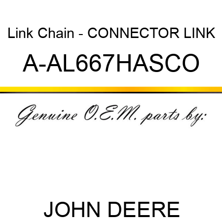 Link Chain - CONNECTOR LINK A-AL667HASCO