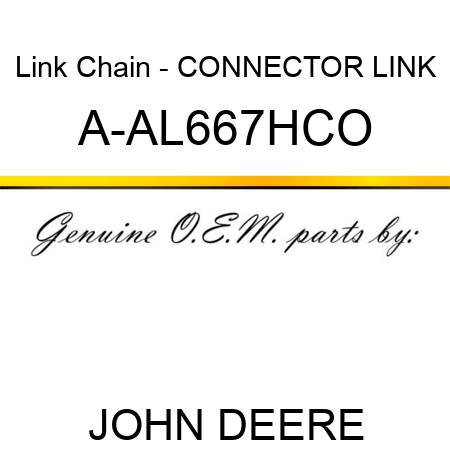 Link Chain - CONNECTOR LINK A-AL667HCO