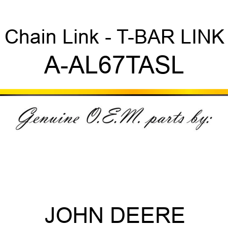 Chain Link - T-BAR LINK A-AL67TASL