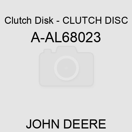 Clutch Disk - CLUTCH DISC A-AL68023