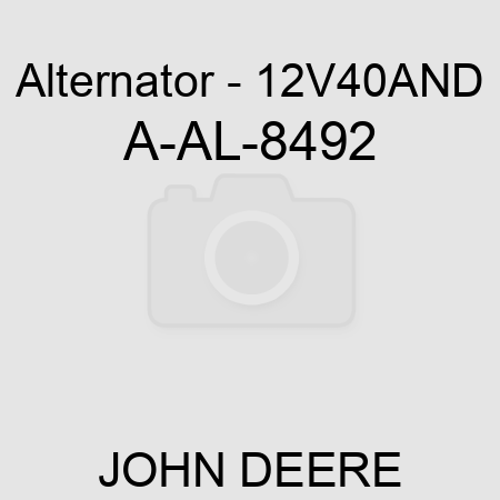 Alternator - 12V,40A,ND A-AL-8492