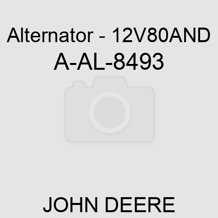Alternator - 12V,80A,ND A-AL-8493
