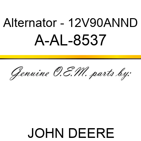 Alternator - 12V,90A,N,ND A-AL-8537