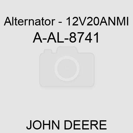 Alternator - 12V,20A,N,MI A-AL-8741