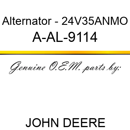 Alternator - 24V,35A,N,MO A-AL-9114