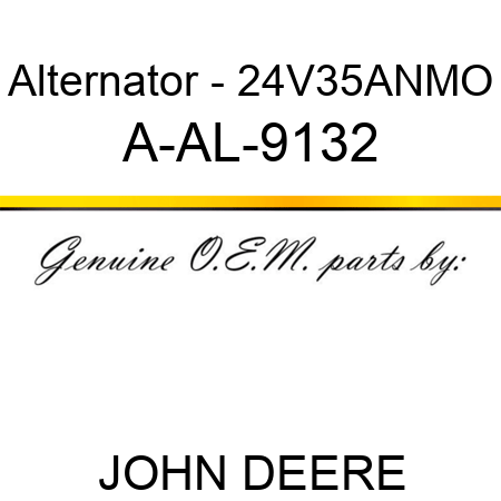 Alternator - 24V,35A,N,MO A-AL-9132