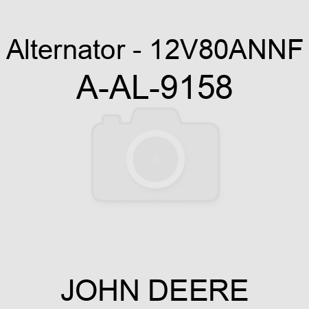 Alternator - 12V,80A,N,NF A-AL-9158