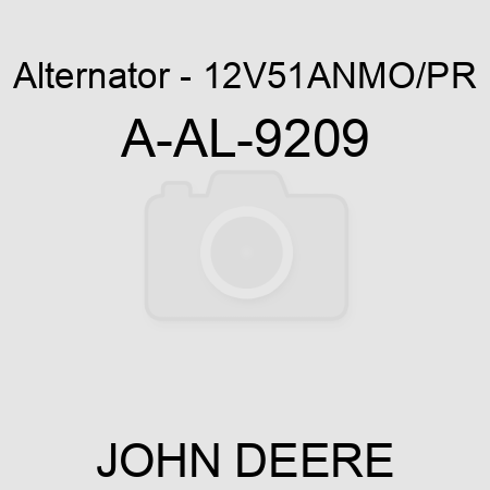 Alternator - 12V,51A,N,MO/PR A-AL-9209