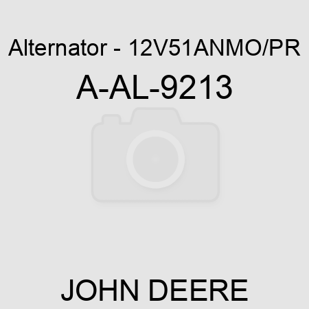 Alternator - 12V,51A,N,MO/PR A-AL-9213