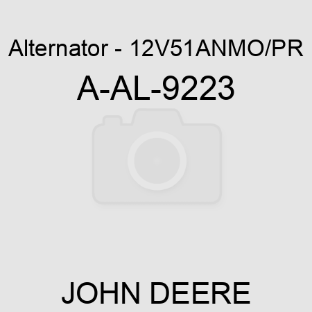 Alternator - 12V,51A,N,MO/PR A-AL-9223