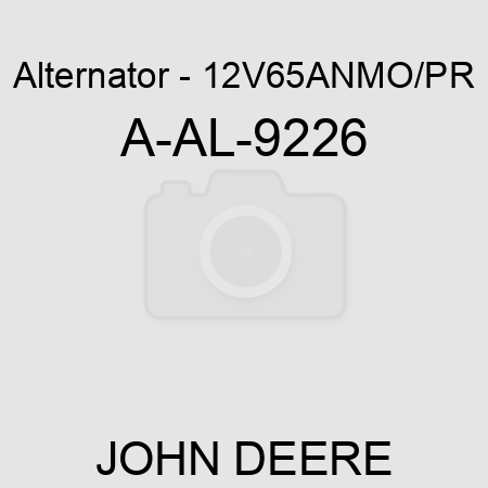 Alternator - 12V,65A,N,MO/PR A-AL-9226