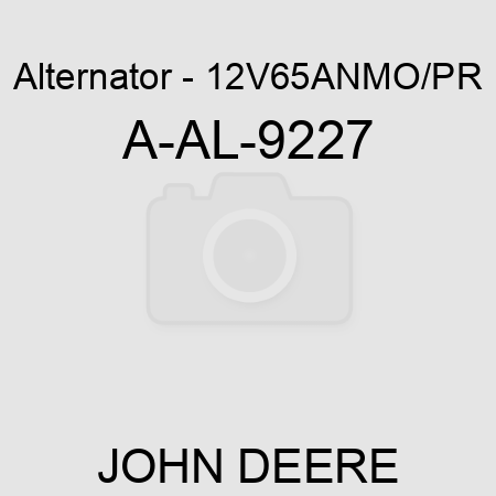 Alternator - 12V,65A,N,MO/PR A-AL-9227