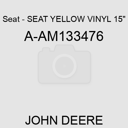 Seat - SEAT, YELLOW VINYL, 15