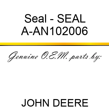 Seal - SEAL A-AN102006